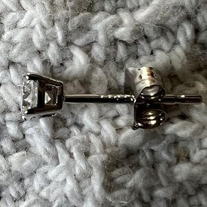 Lab Diamond Stud Earrings (0.16 carat total weight) in 14K White Gold